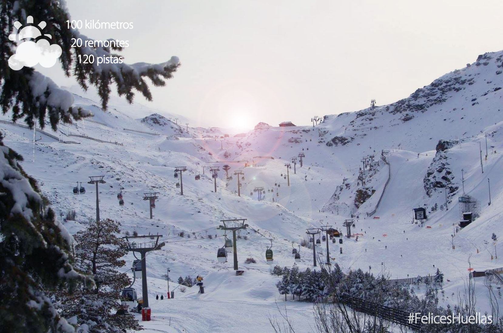 SIERRA NEVADA ESTRENA LA NAVIDAD CON 100 KILÓMETROS DE DOMINIO ESQUIABLE