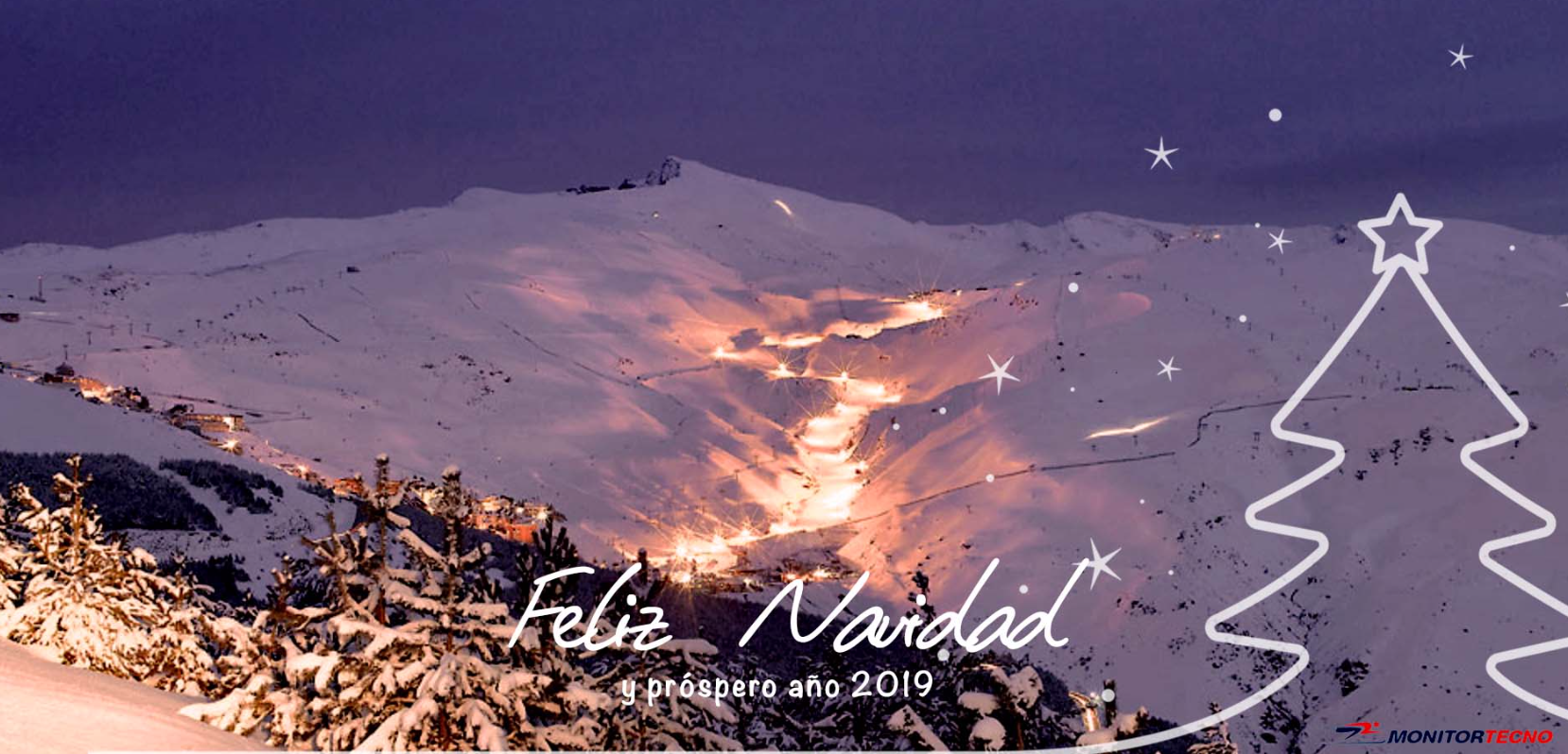 MONITOR TECNO OS DESEA FELICES FIESTAS